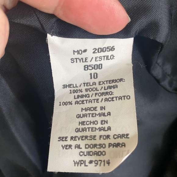 Vintage Sag Harbor 100% Pure New Wool One Button Blazer Women 10 Old Money - Picture 6 of 10